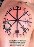 Viking Vegvisir Tattoo Design 