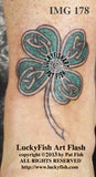 Four Leaf Clover Celtic Tattoo Design 3