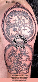 Neo-Nordic Yggadrasil Tattoo Design 1