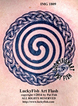 Spiral Whirlpool Celtic Tattoo Design