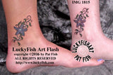 Girly Sea Star Starfish Seaweed Tattoo Design