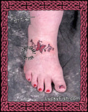 Girly Butterfly Vine Tattoo Design