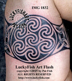 Pictish Triple Disk Tattoo Design