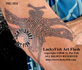 Knotwork Celtic Dragonfly Tattoo Design