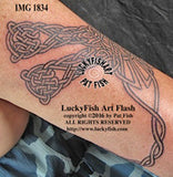 Celtic Knotwork Dragonfly Tattoo Design