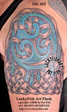 Fluid Knotwork Half-sleeve Celtic Tattoo Design