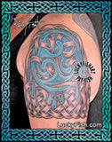 Half-sleeve Fluid Knotwork Celtic Tattoo Design