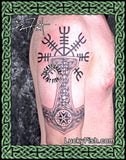 Thunder God Slavic Sleeve Tattoo Design