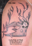 Fish Reef Ball Tattoo Design