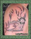 Reef Ball Fish Tattoo Design