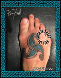 Fluid Motion Celtic Swirl Tattoo Design