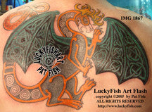 Noble Celtic Dragon Tattoo Design