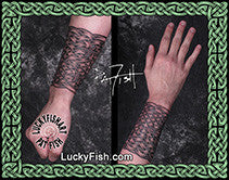 Hold Fast Cuff Celtic Knotwork Tattoo Design