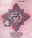 Root Base Chakra Knot Ring Tattoo Design