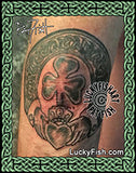 Shamrock Celtic Claddagh Ring Tattoo Design