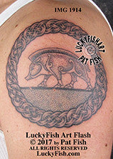 Boar Ring Pictish Celtic Tattoo Design