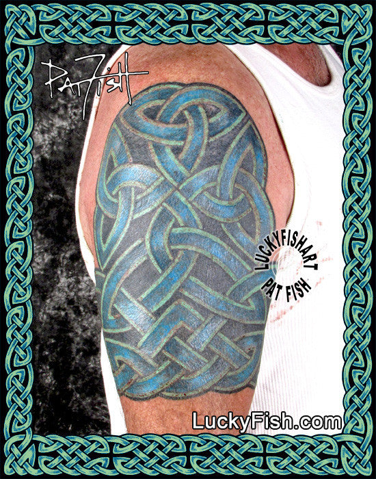 Solution Knot Half-Sleeve Celtic Tattoo Design