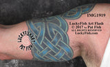 Solution Knot Celtic Half-Sleeve Tattoo Design