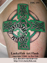 Equilateral Cross Celtic Tattoo Design 1