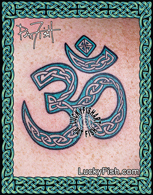 Celtic Knot Om Symbol Tattoo Design