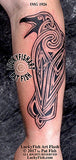Morrigan Celtic Battle Goddess Raven Tattoo Design 