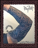 Star Seeve Complete Arm Celtic Wrap Tattoo Design