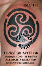 Reincarnation Wheel Celtic Tattoo Design 1