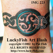 Tribal Journey Band Celtic Tattoo Design 1
