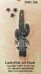 Saguaro Cactus Tattoo Design 1
