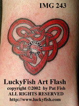 Enchanted Heart Celtic Tattoo Design 1