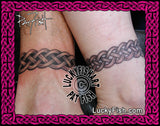 Wedding Band Pair Celtic Anklet Tattoo Design