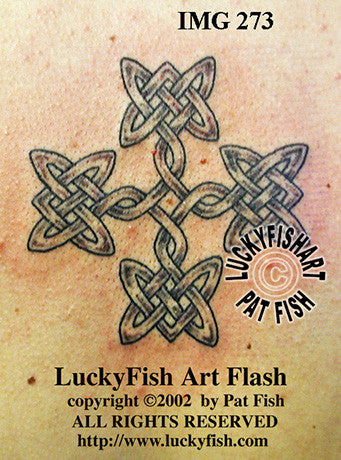 Irish Gypsy Cross Celtic Tattoo Design