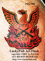 Sinn Fein Phoenix Irish Tattoo Design 1