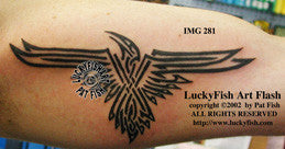 Tribal Raven Celtic Tattoo Design 1