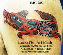 Haida Indian SeaWolf Tattoo Design 1