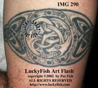 Dragon Buckle Celtic Tattoo Design 1