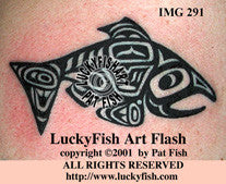Haida Salmon Tattoo Design 1