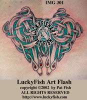 Pagan Eels Celtic Tattoo Design 1