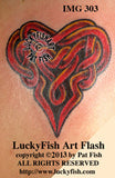 Passion Heart Celtic Tattoo Design 2
