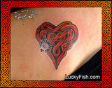Passion Heart Celtic Tattoo Design 3