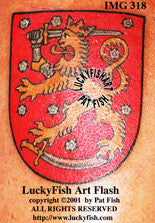 Finnish Coat of Arms Tattoo Design