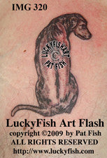 Rhodesian Ridgeback Dog Tattoo Design 1