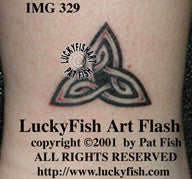 Lucky Triskle Celtic Tattoo Design 1