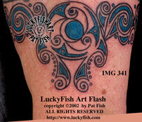 Luna Wave Celtic Tattoo Design 