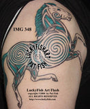 Macha Celtic Horse Tattoo Design 3