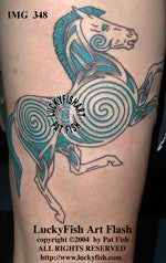 Macha Celtic Horse Tattoo Design 1