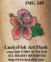 Hibiscus Tattoo Design 1