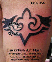 Fleur du Mal Tribal Tattoo Design 1