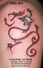 Venerable One Tribal Dragon Tattoo Design 1