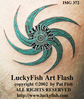 Whirligig Tattoo Design 1